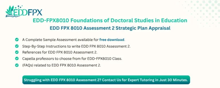 EDD FPX 8010 Assessment 2 Strategic Plan Appraisal